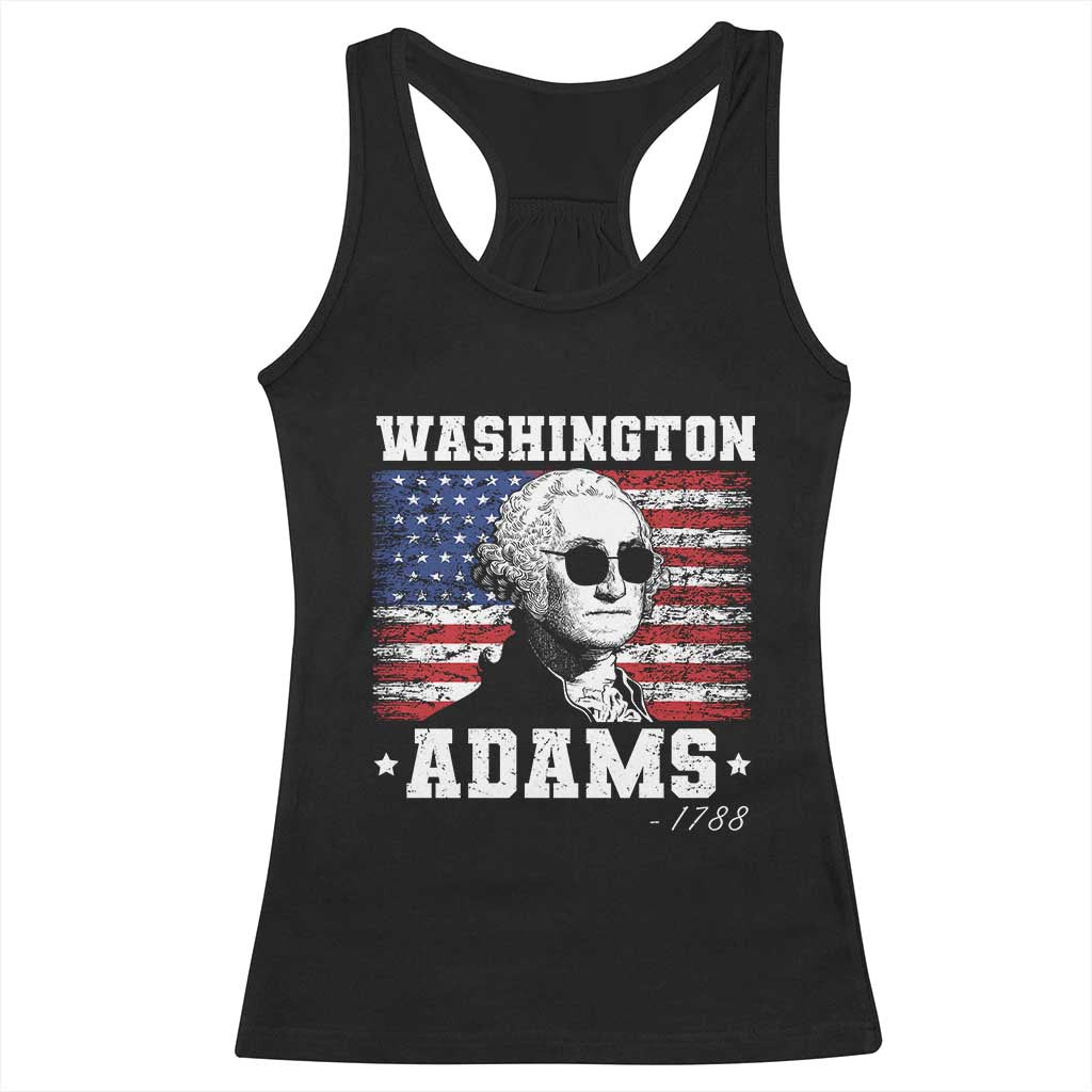 George Washington 1788 Racerback Tank Top Funny 4th of July Retro President Campaign USA Flag TS10 Black Print Your Wear