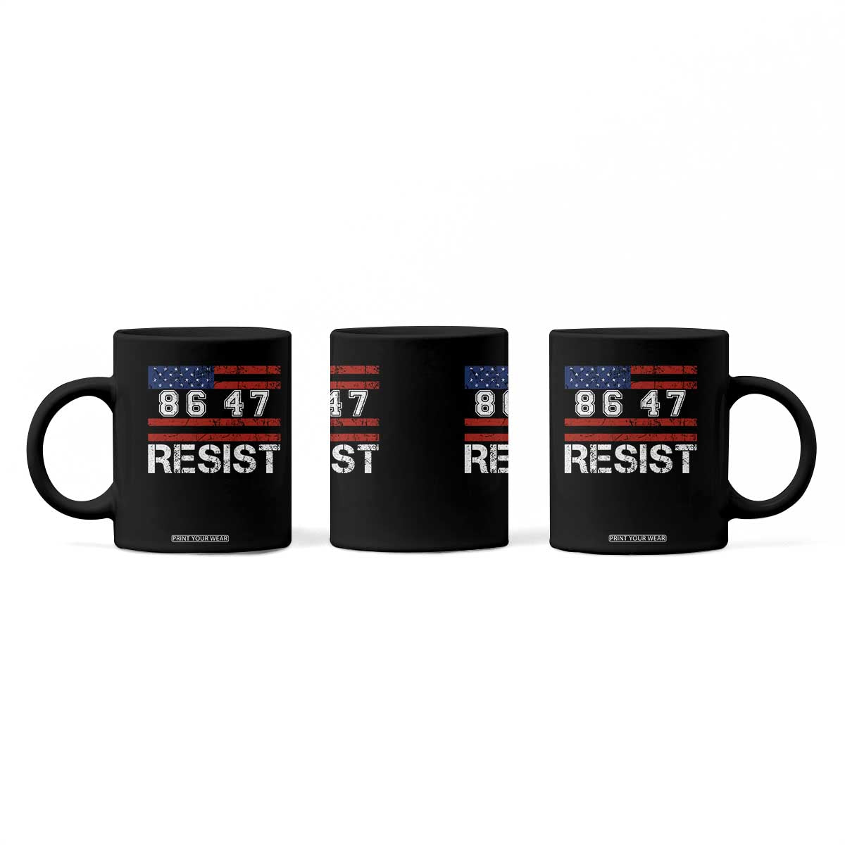 8647 Resist Coffee Mug Retro Social Justice American Flag TS10 Print Your Wear