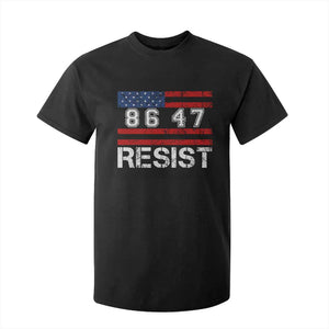 8647 Resist T Shirt For Kid Retro Social Justice American Flag TS10 Black Print Your Wear