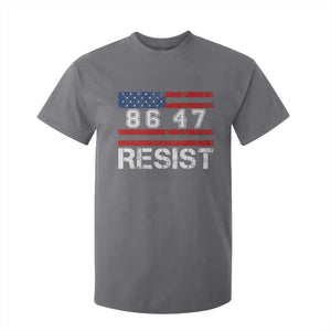 8647 Resist T Shirt For Kid Retro Social Justice American Flag TS10 Charcoal Print Your Wear