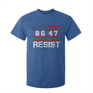 8647 Resist T Shirt For Kid Retro Social Justice American Flag TS10 Royal Blue Print Your Wear
