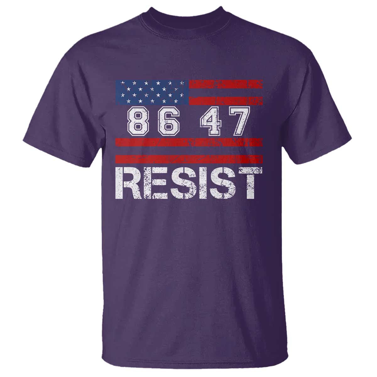 8647 Resist T Shirt Retro Social Justice American Flag TS10 Purple Print Your Wear