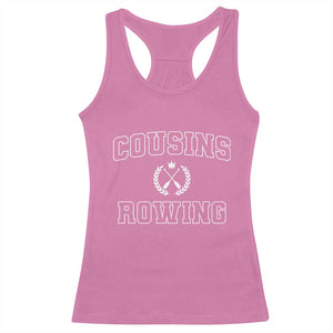 Cousins Rowing Racerback Tank Top Summer Romance Beach Vibes TS10 Azalea Print Your Wear
