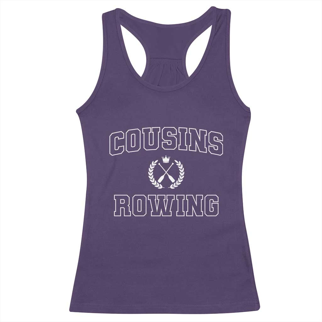 Cousins Rowing Racerback Tank Top Summer Romance Beach Vibes TS10 Purple Print Your Wear
