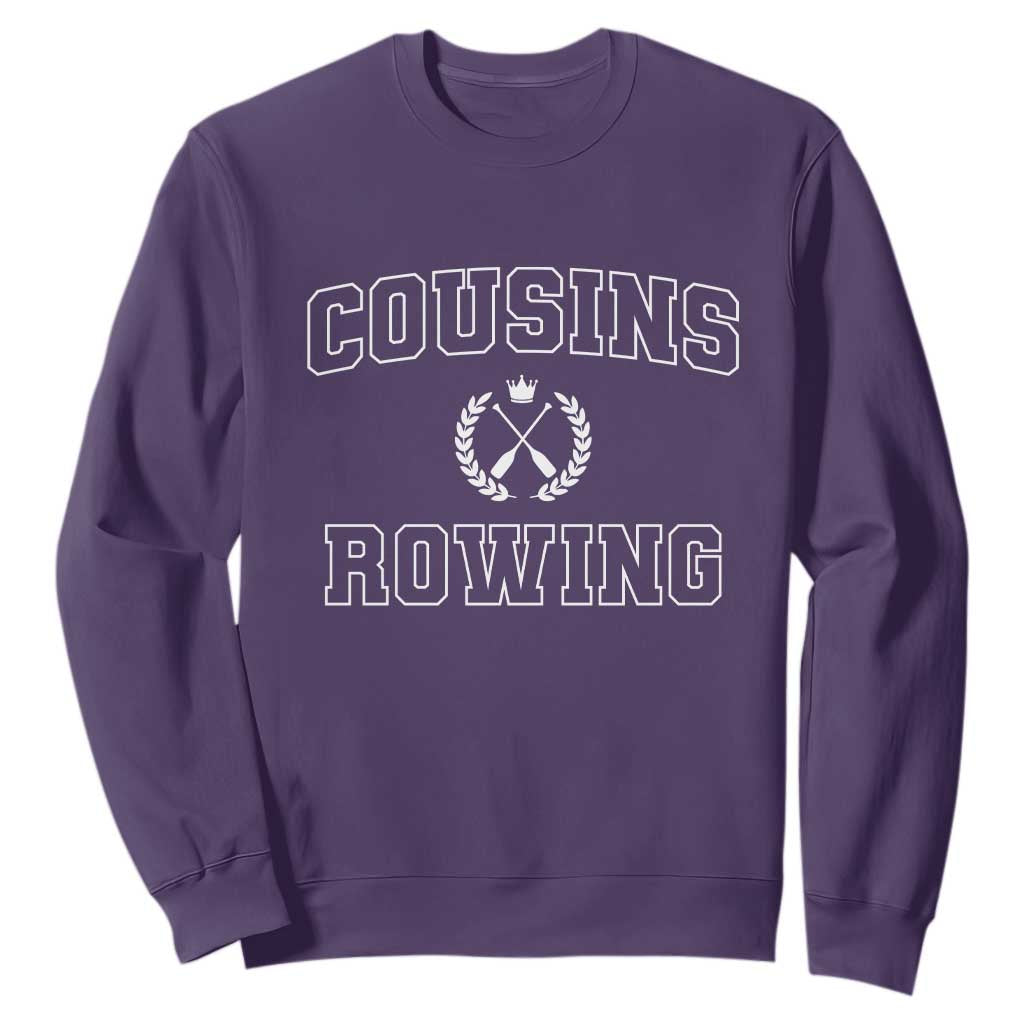 Cousins Rowing Sweatshirt Summer Romance Beach Vibes TS10 Purple Print Your Wear