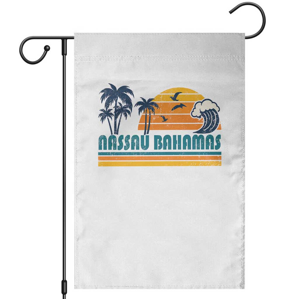 Vintage Nassau Garden Flag Bahamas Vacation Beach Summer Retro Sunset TS10 White Print Your Wear