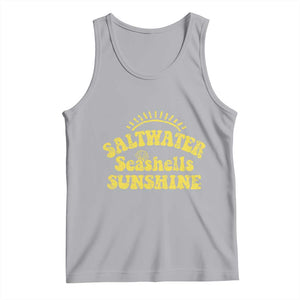Saltwater Seashells Sunshine Tank Top Beach Summer Vacation Vintage 70's Retro TS10 Athletic Heather Print Your Wear