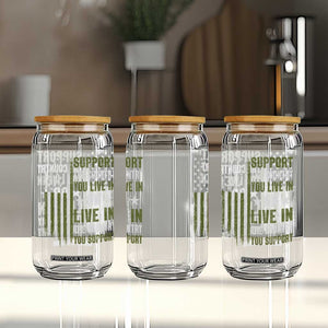Social Justice Glass Can Support The Country You Live In American Flag TS10 Print Your Wear