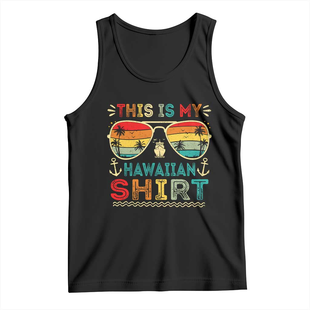 This Is My Hawaiian Tank Top Tropical Luau Costume Party Hawaii TS10 Black Print Your Wear