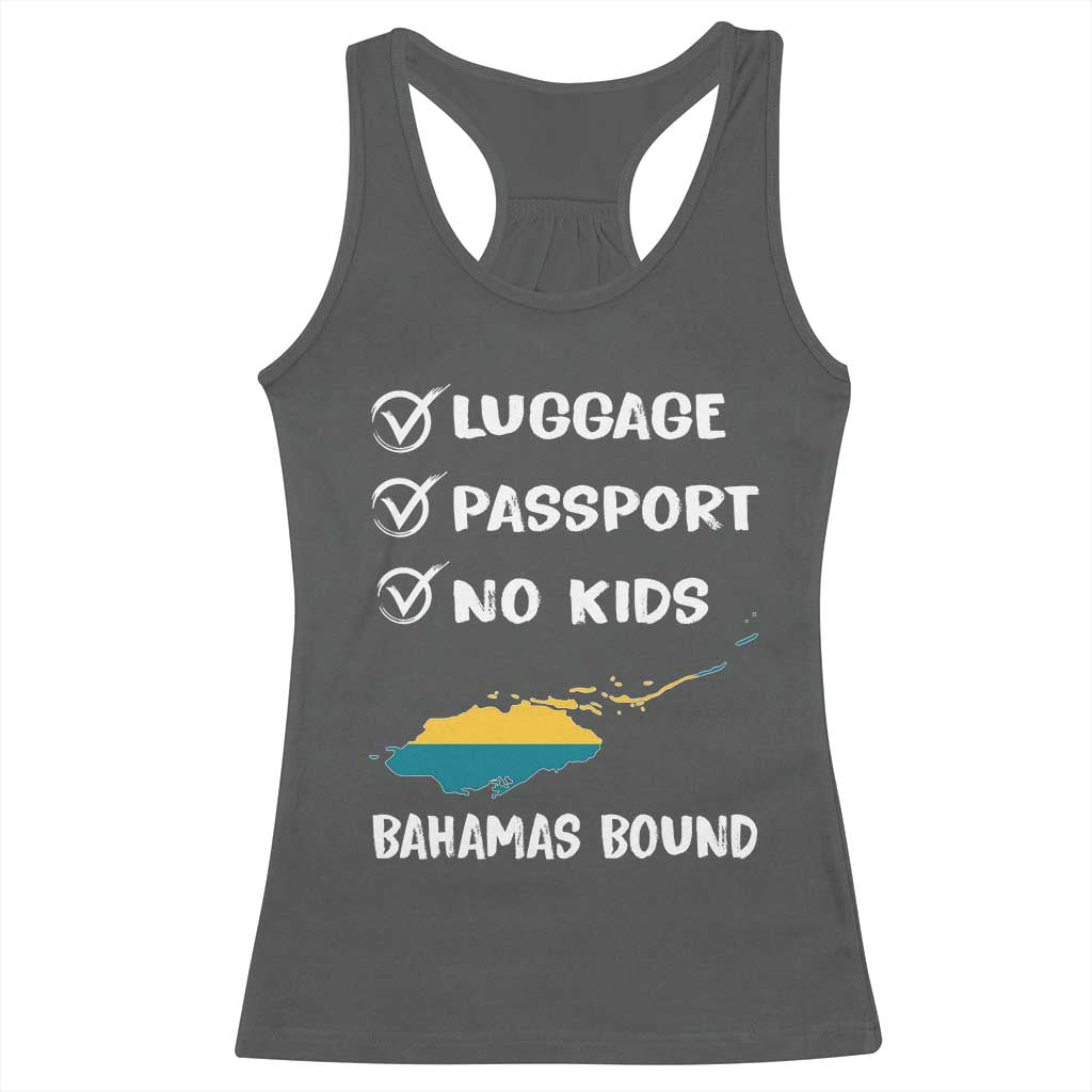 Bahamas Vacation Racerback Tank Top Funny Tropical Island Summer Travel TS10 Dark Heather Print Your Wear