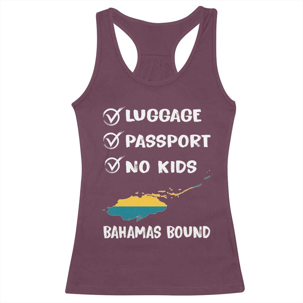 Bahamas Vacation Racerback Tank Top Funny Tropical Island Summer Travel TS10 Maroon Print Your Wear
