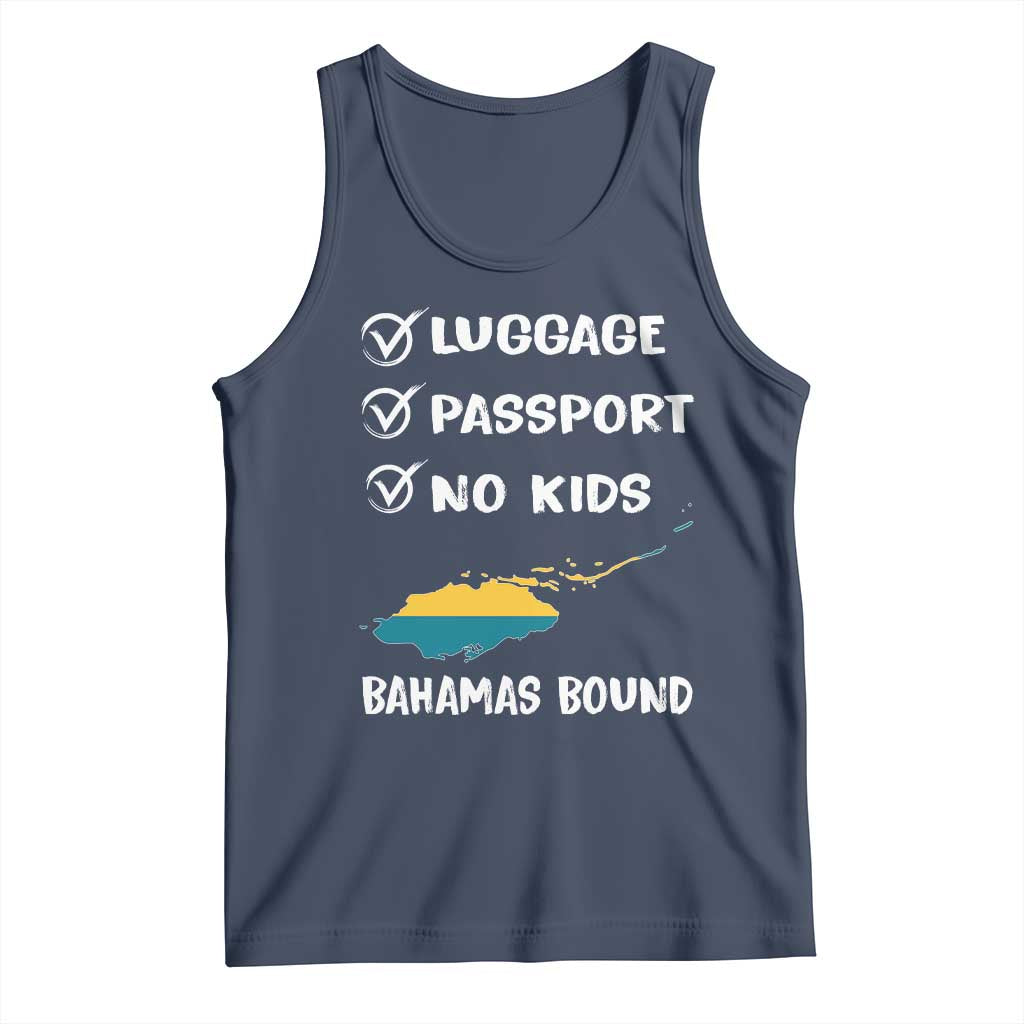 Bahamas Vacation Tank Top Funny Tropical Island Summer Travel TS10 Navy Print Your Wear