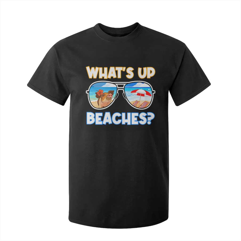 Bahamas Swimming Pigs T Shirt For Kid Pig Swim Caribbean Beach Summer Vacation TS10 Black Print Your Wear