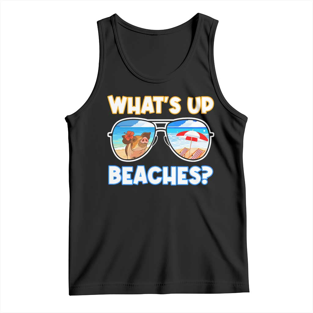 Bahamas Swimming Pigs Tank Top Pig Swim Caribbean Beach Summer Vacation TS10 Black Print Your Wear