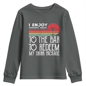 Funny Drinking Cruise Youth Sweatshirt Funny Drink Package Summer Gift TS10 Dark Heather Print Your Wear
