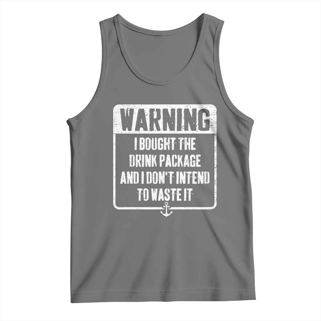 Funny Cruise Tank Top I Bought The Drink Package TS10 Black Heather Print Your Wear