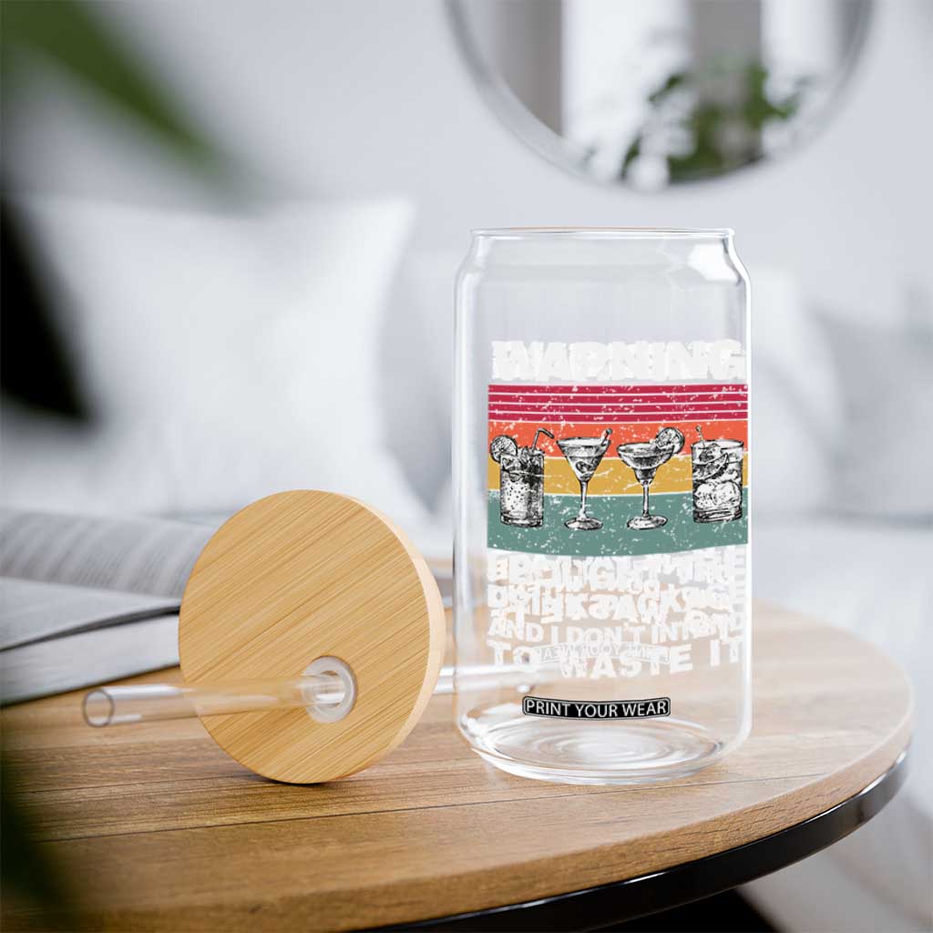 Funny Cruise Glass Can Warning I Bought The Drink Package Retro Vintage TS10 Print Your Wear