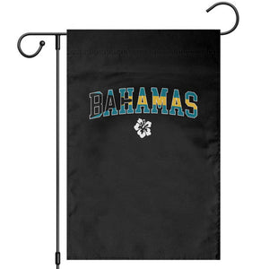 Bahamas Flag Garden Flag Caribbean Hibiscus Flower Beach Summer Vacation TS10 Black Print Your Wear