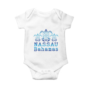 Nassau Souvenir Baby Onesie Sea Turtle Bahamas Beach Vacation TS10 White Print Your Wear