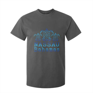 Nassau Souvenir T Shirt For Kid Sea Turtle Bahamas Beach Vacation TS10 Dark Heather Print Your Wear