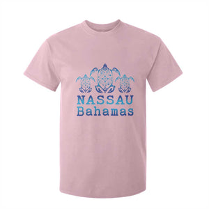 Nassau Souvenir T Shirt For Kid Sea Turtle Bahamas Beach Vacation TS10 Light Pink Print Your Wear