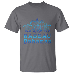 Nassau Souvenir T Shirt Sea Turtle Bahamas Beach Vacation TS10 Charcoal Print Your Wear