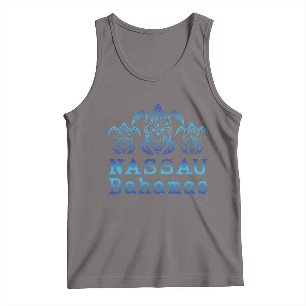 Nassau Souvenir Tank Top Sea Turtle Bahamas Beach Vacation TS10 Deep Heather Print Your Wear