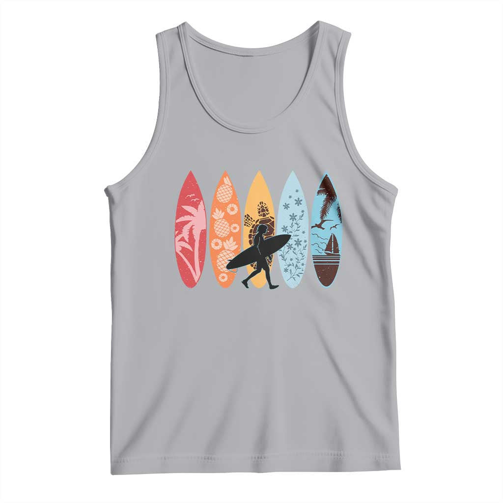 Surfboarder Tank Top Hawaii Wave Surfing Surfboard Lover Beach Surfer TS10 Athletic Heather Print Your Wear