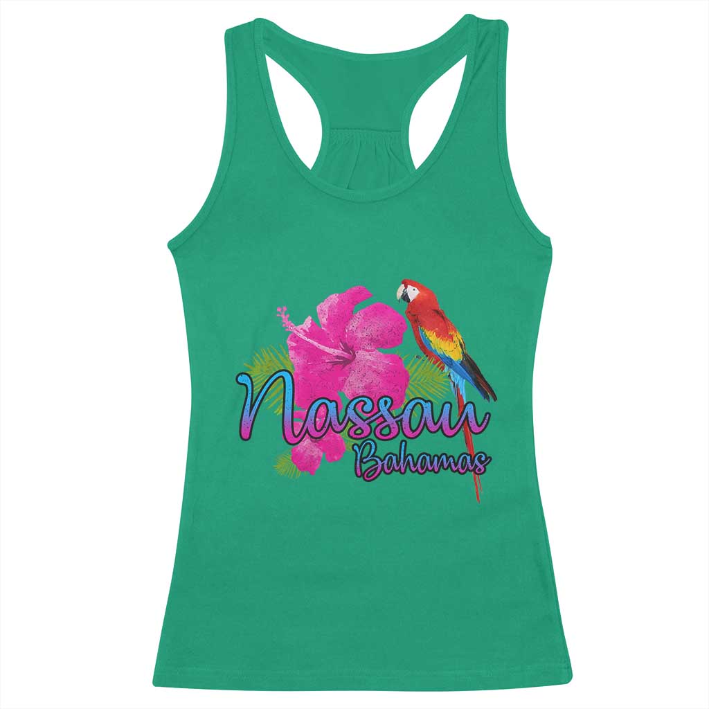 Nassau Souvenir Racerback Tank Top Caribbean Bahamas Beach Vacation TS10 Irish Green Print Your Wear