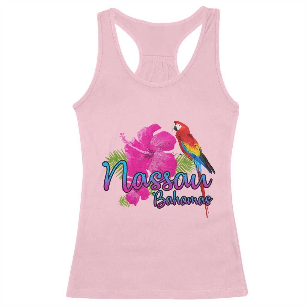 Nassau Souvenir Racerback Tank Top Caribbean Bahamas Beach Vacation TS10 Light Pink Print Your Wear