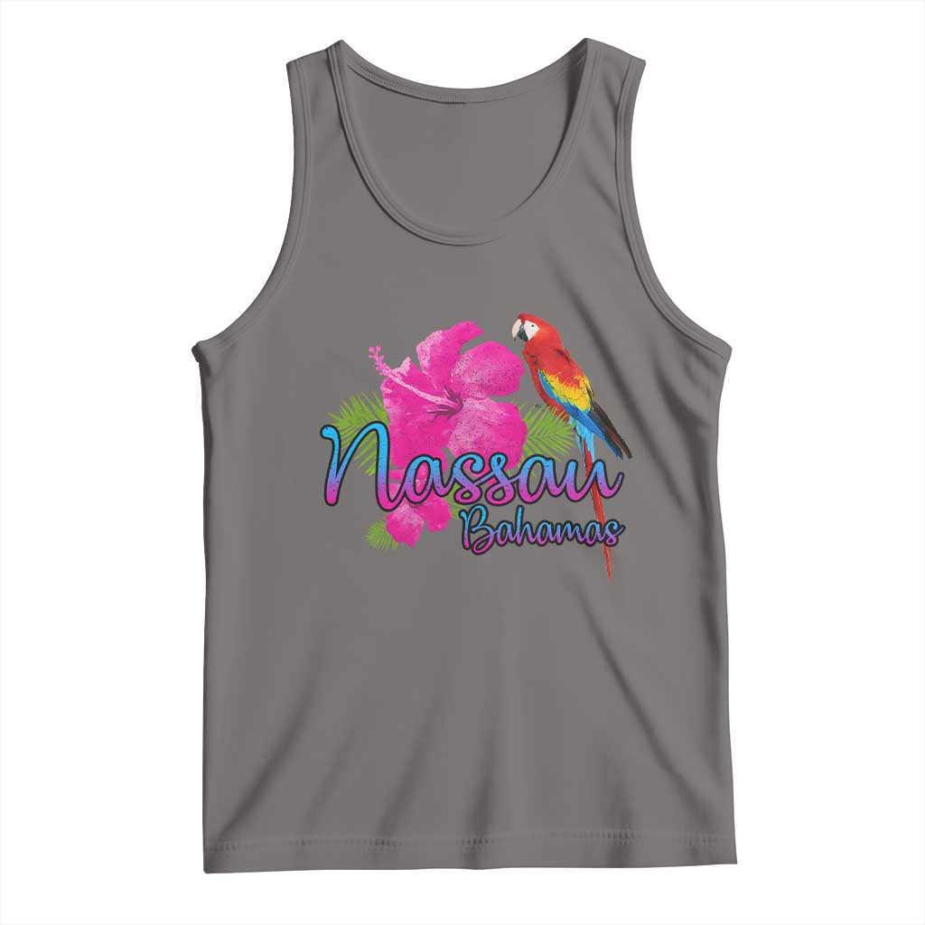 Nassau Souvenir Tank Top Caribbean Bahamas Beach Vacation TS10 Deep Heather Print Your Wear