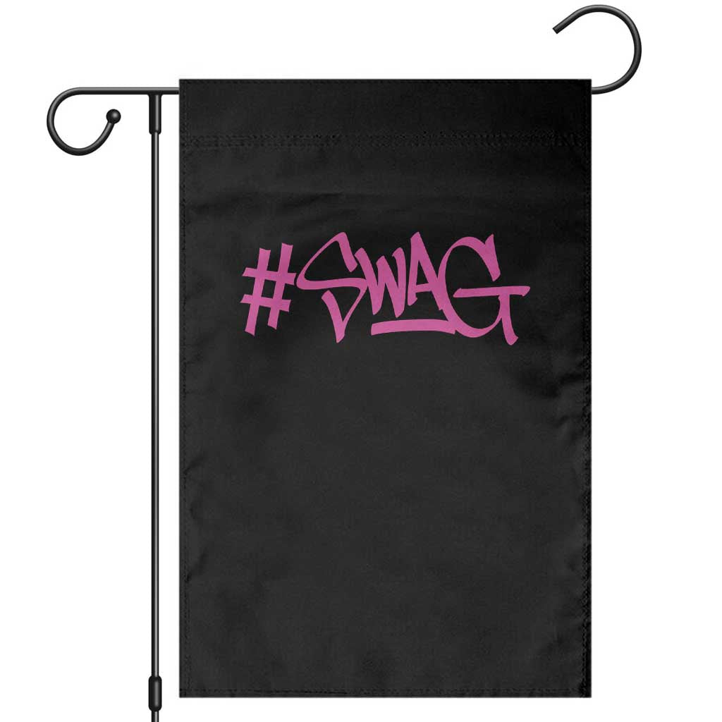 Hashtag Swag Graphic Garden Flag Y2K Trendy