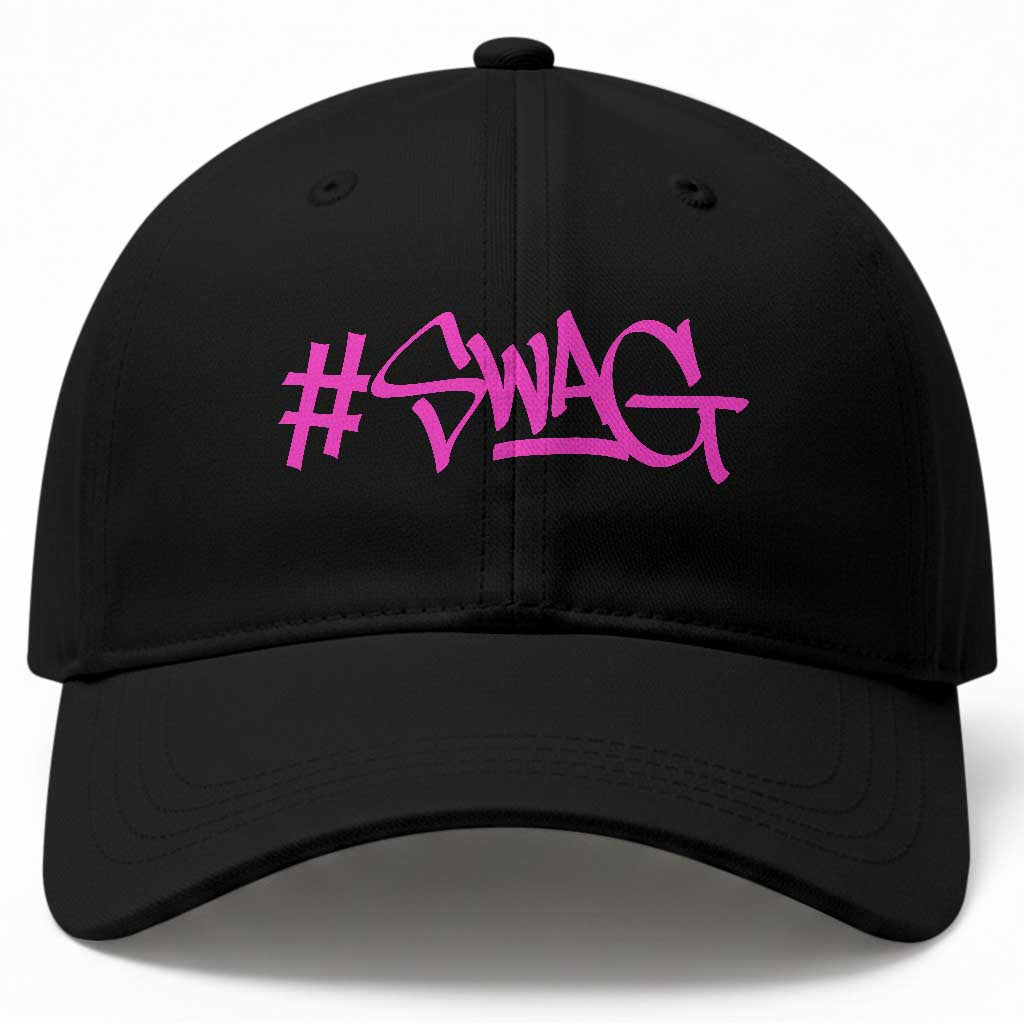 Hashtag Swag Graphic Baseball Cap Y2K Trendy