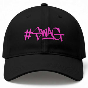 Hashtag Swag Graphic Baseball Cap Y2K Trendy