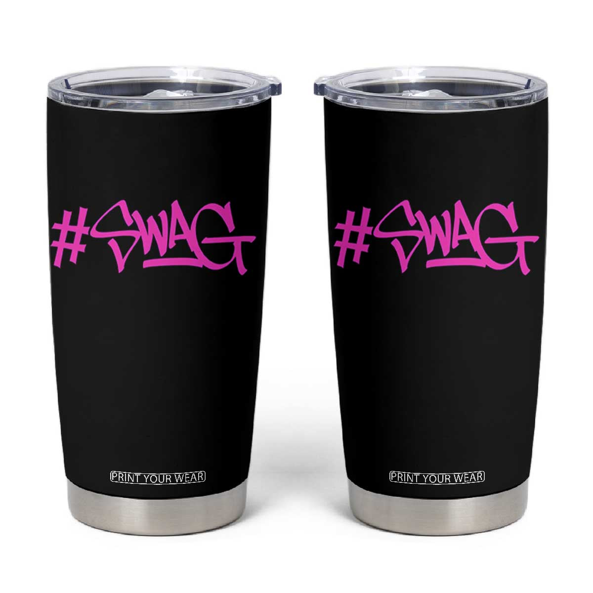 Hashtag Swag Graphic Tumbler Cup Y2K Trendy
