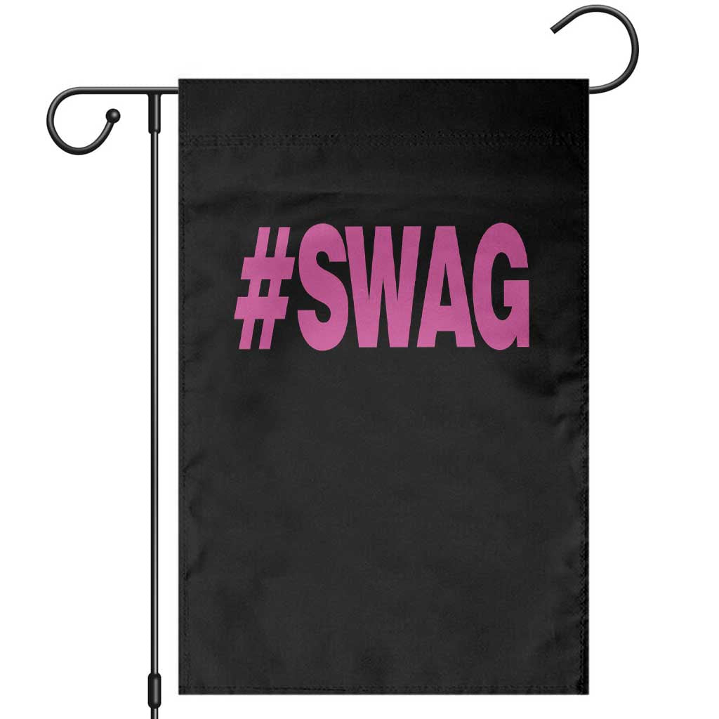 Y2K Trendy Hashtag Swag Garden Flag
