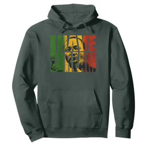 Martin Luther King Hoodie Black History Month MLK I Have A Dream TS10 Dark Forest Green Print Your Wear