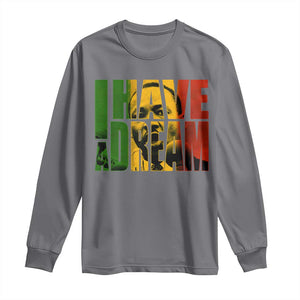 Martin Luther King Long Sleeve Shirt Black History Month MLK I Have A Dream TS10 Charcoal Print Your Wear