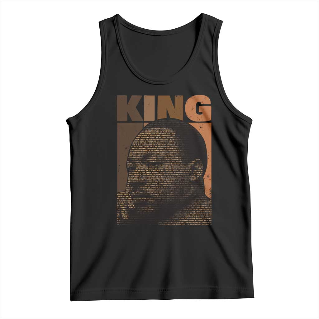 Martin Luther King Tank Top Black History Month MLK Melanin African American TS10 Black Print Your Wear