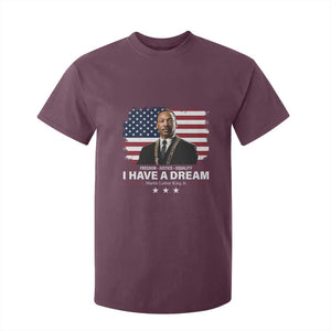 Martin Luther King T Shirt For Kid I Have A Dream Freedom Justice Equality MLK Day Black History Month TS10 Maroon Print Your Wear