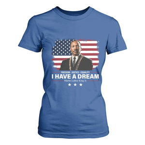 Martin Luther King T Shirt For Women I Have A Dream Freedom Justice Equality MLK Day Black History Month TS10 Royal Blue Print Your Wear