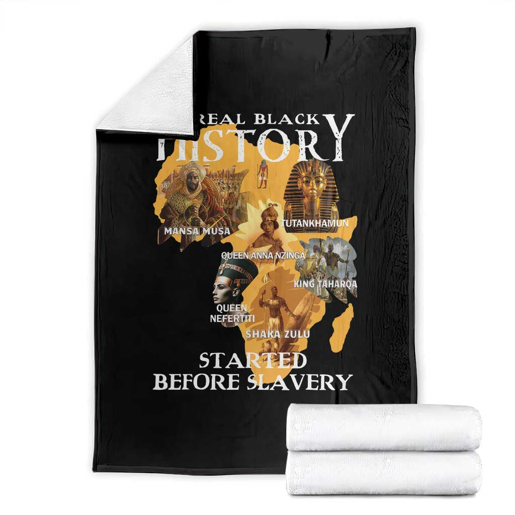 Black History Throw Blanket Didnt Start With Slavery TS10 Black Print Your Wear