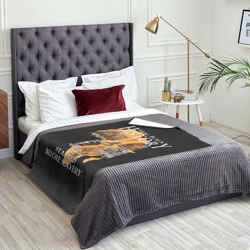 Black History Throw Blanket Didnt Start With Slavery TS10 Print Your Wear