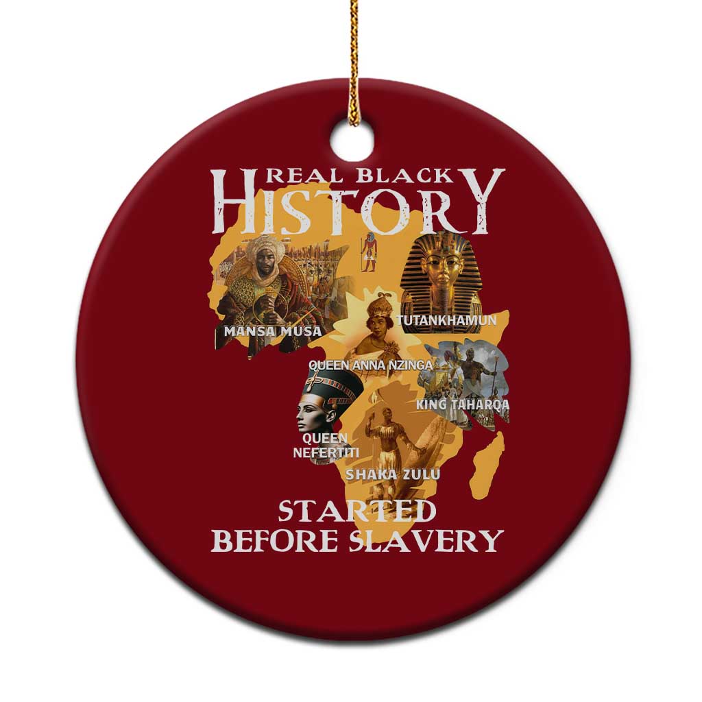 Black History Ceramic Ornament Didnt Start With Slavery TS10 1pc Red Print Your Wear