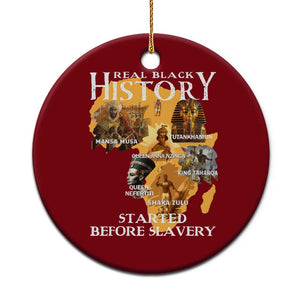 Black History Ceramic Ornament Didnt Start With Slavery TS10 1pc Red Print Your Wear