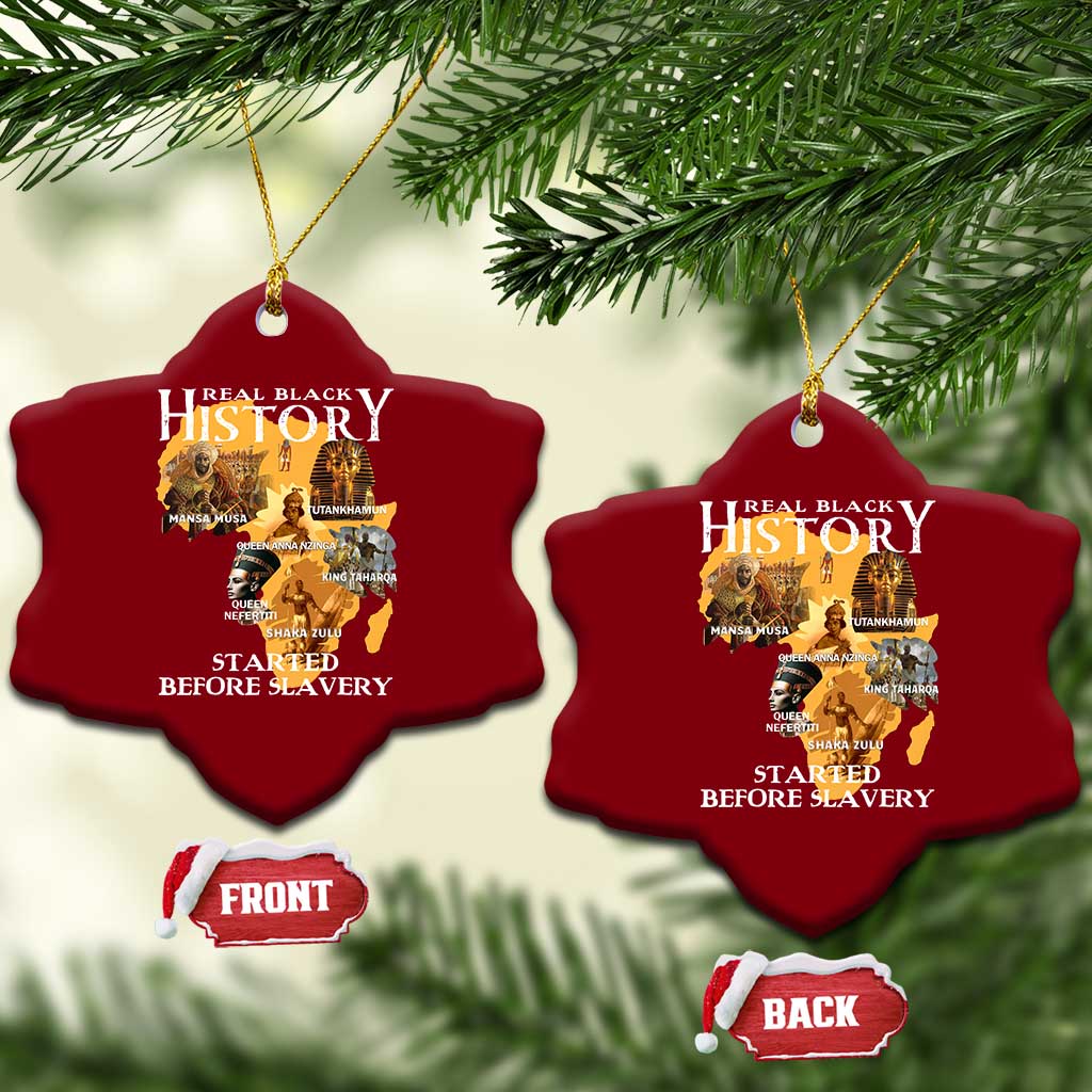 Black History Ceramic Ornament Didnt Start With Slavery TS10 Print Your Wear