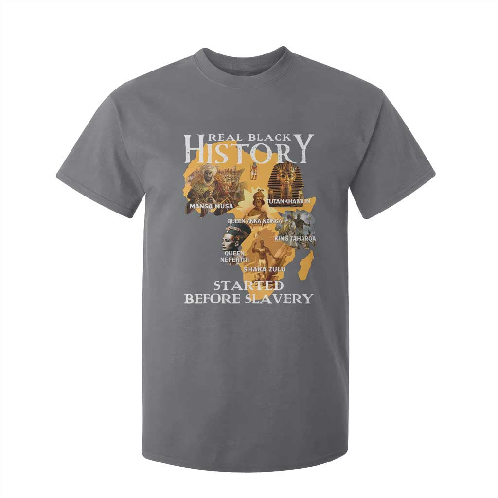 Black History T Shirt For Kid Didnt Start With Slavery TS10 Charcoal Print Your Wear