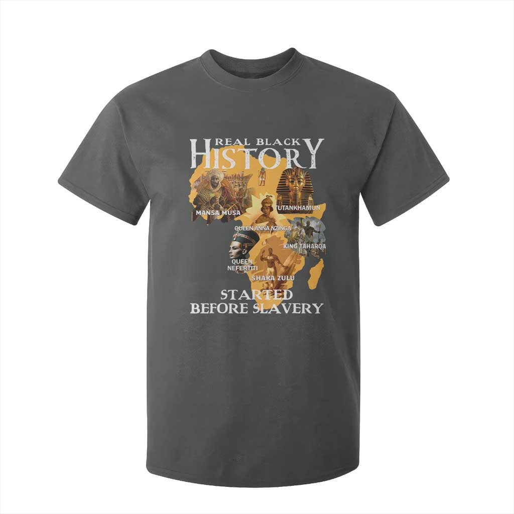 Black History T Shirt For Kid Didnt Start With Slavery TS10 Dark Heather Print Your Wear
