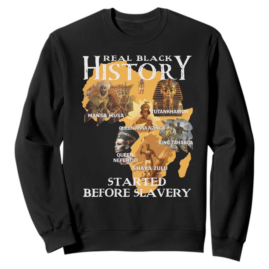 Black History Sweatshirt Didnt Start With Slavery TS10 Black Print Your Wear