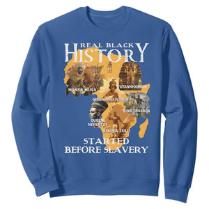 Black History Sweatshirt Didnt Start With Slavery TS10 Royal Blue Print Your Wear